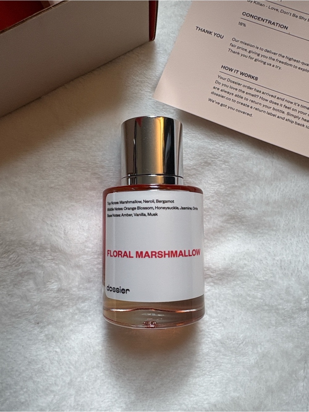 Dossier Floral Marshmallow Perfume NWT
